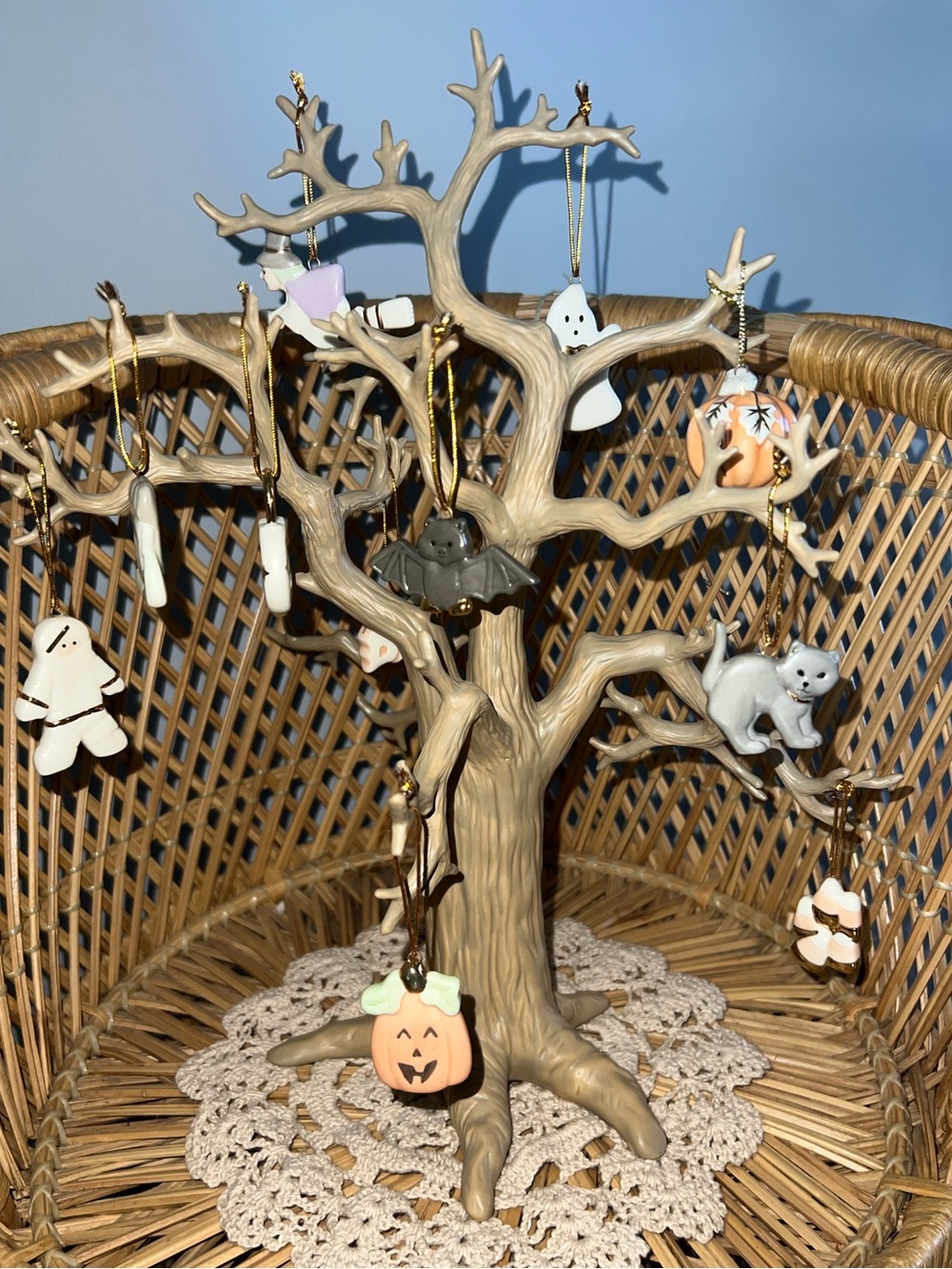 Lenox Trick Or Treat Halloween Tree Ornament Set